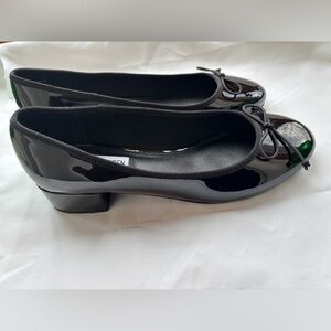 Steve Madden Black Patent Leather Ballet Shoes, Size 8 - Worn Once